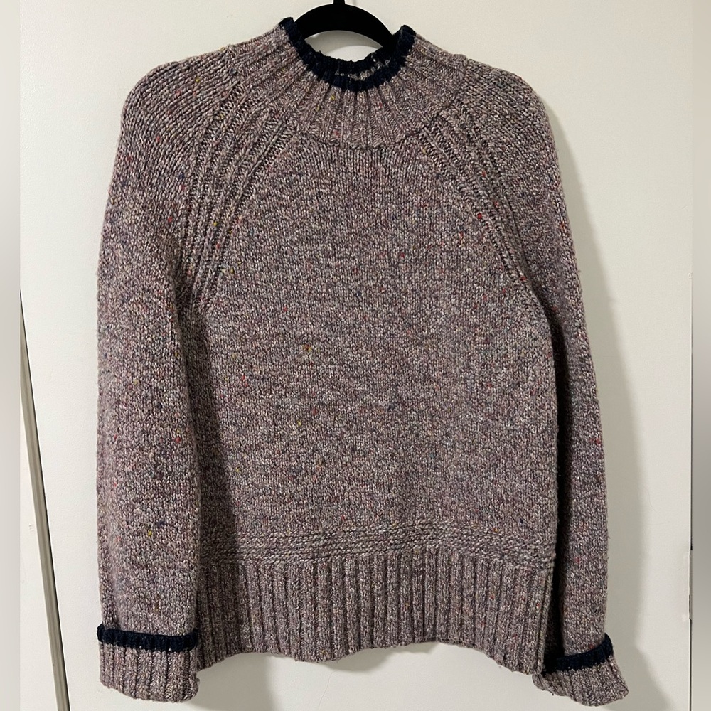 Wool mockneck sweater